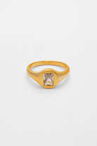 DAINTY SIGNET RING - Kumaya Jewelry