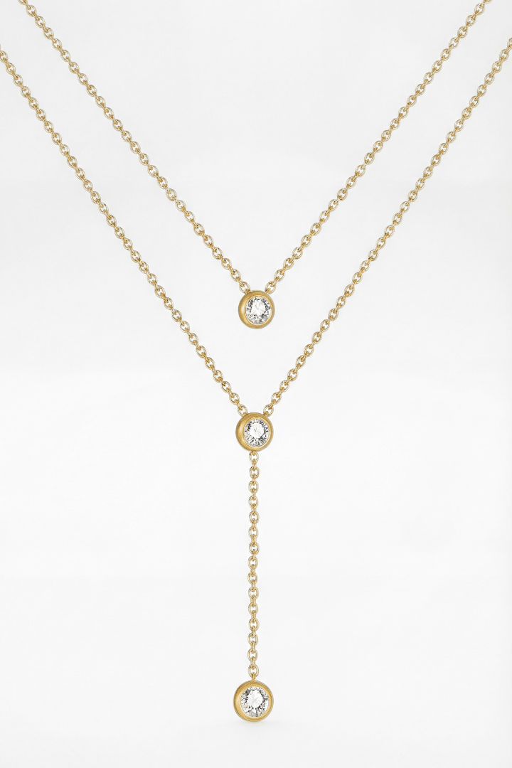 DOUBLE LAYER NECKLACE - Kumaya Amsterdam