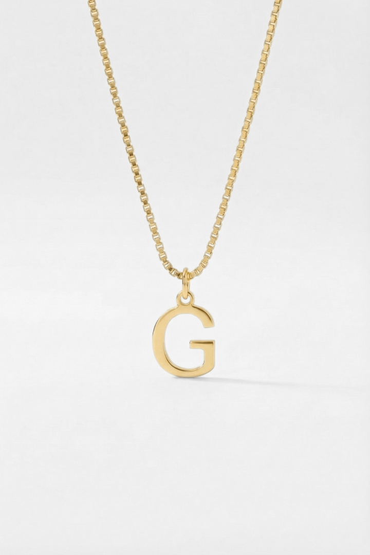 INITIAL NECKLACE GOLD - Kumaya Jewelry