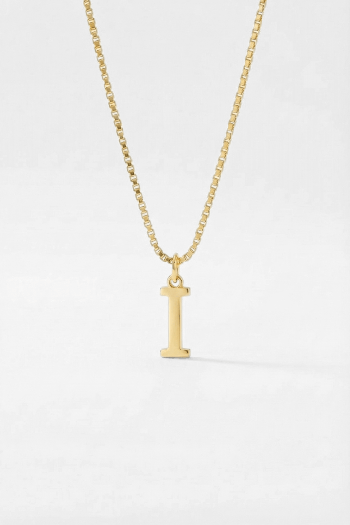 INITIAL NECKLACE GOLD - Kumaya Jewelry