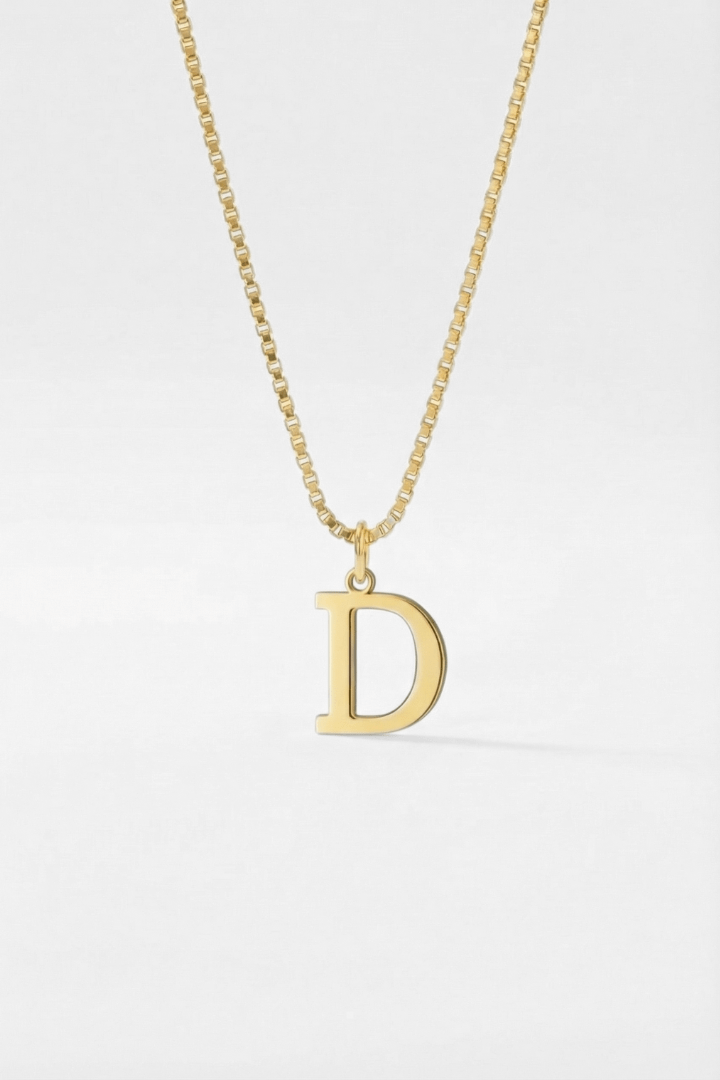 INITIAL NECKLACE GOLD - Kumaya Jewelry