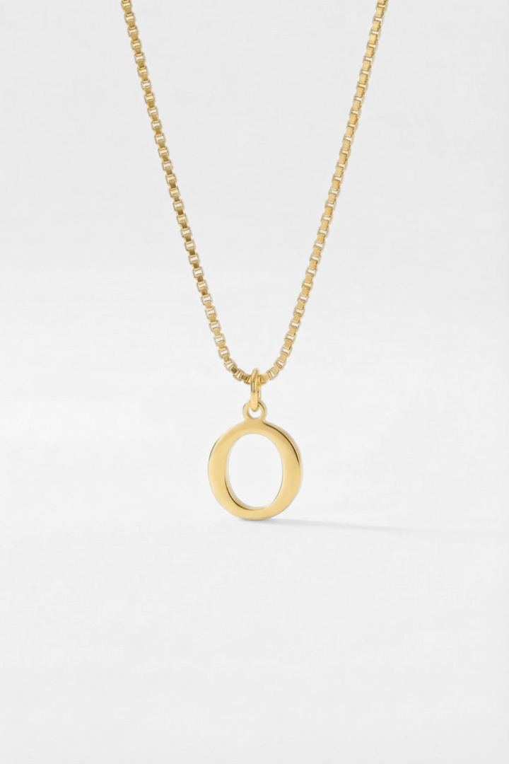 INITIAL NECKLACE GOLD - Kumaya Jewelry