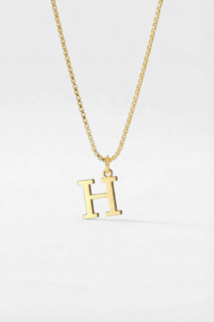 INITIAL NECKLACE GOLD - Kumaya Jewelry